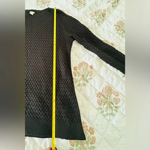 LL BEAN 100% cotton black women sweater size 1x - Picture 4 of 7